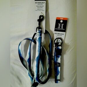 Hamilton Go Boldly Land & Sea Mountain Collar and Leash (S/M)
